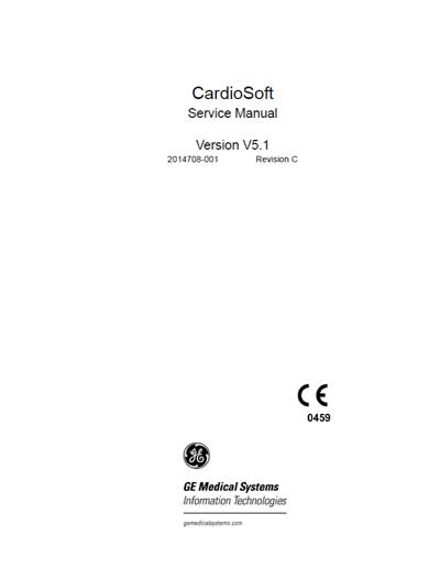 Сервисная инструкция Service manual на CardioSoft V5.1 Rev C [General Electric]