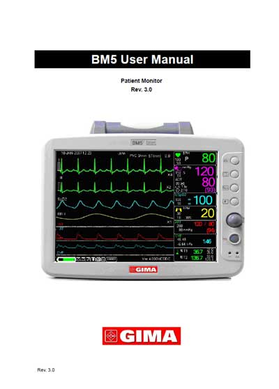 Инструкция пользователя, User manual на Мониторы BM5 (Gima)