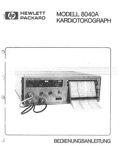 Инструкция по эксплуатации, Operation (Instruction) manual на Мониторы 8040A