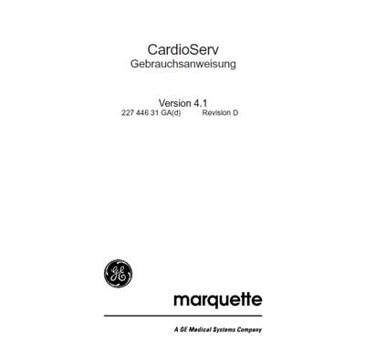 Руководство оператора, Operators Guide на Хирургия Дефибриллятор-монитор CardioServ v.4.1 (Marquette)