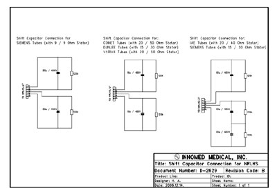 Схема электрическая Electric scheme (circuit) на Shift Capacitor connection for NRLHS [Innomed]