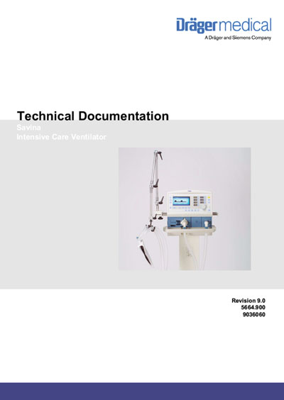 Техническая документация, Technical Documentation/Manual на ИВЛ-Анестезия Savina (Rev.9 2008)
