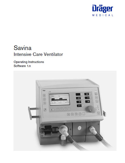 Инструкция по эксплуатации Operation (Instruction) manual на Savina (Soft 1.n) [Drager]