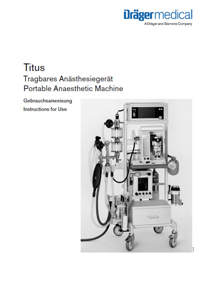 Инструкция пользователя, User manual на ИВЛ-Анестезия Titus