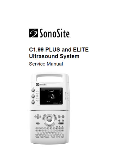 Сервисная инструкция Service manual на C1.99 Plus & Elite [SonoSite]