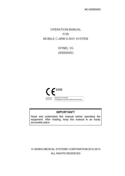 Инструкция по эксплуатации Operation (Instruction) manual на Spinel 3G (GEMSS) [---]