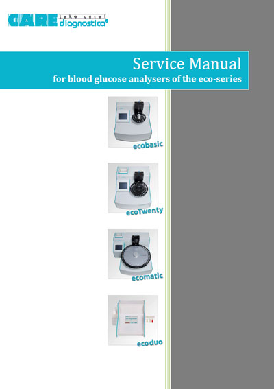 Сервисная инструкция Service manual на ecoBasic, ecoTwenty, ecoMatic, ecoDuo [Care diagnostica]