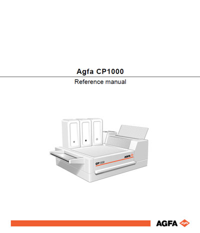Справочные материалы Reference manual на CP 1000 (для обработки пленки) [Agfa-Gevaert]