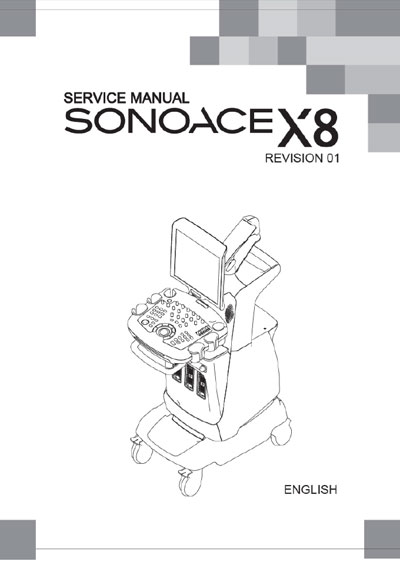 Сервисная инструкция, Service manual на Диагностика-УЗИ SonoAce X8