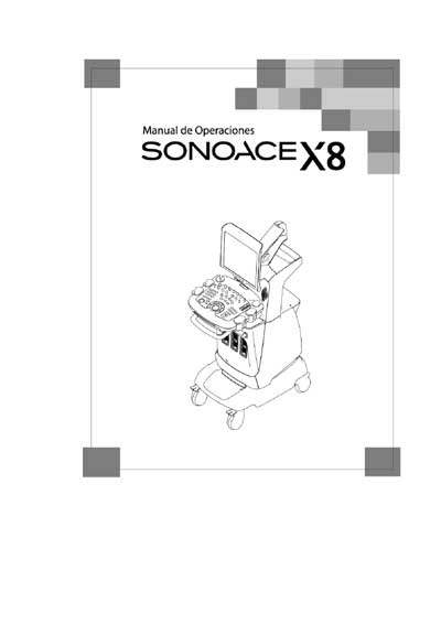 Инструкция по эксплуатации Operation (Instruction) manual на SonoAce X8 [Medison]