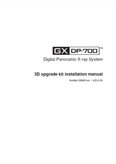 Инструкция по монтажу Installation instructions на GXDP-700 (Rev 1) 3D upgrade kit [Gendex]