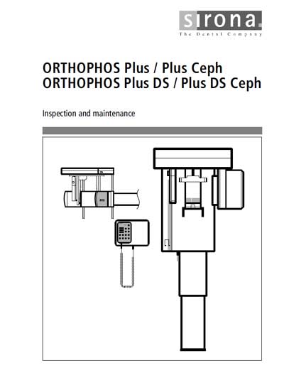 Инструкция по техническому обслуживанию Maintenance Instruction на Orthophos Plus, Plus Ceph, Plus DS, Plus DS Ceph [Sirona]