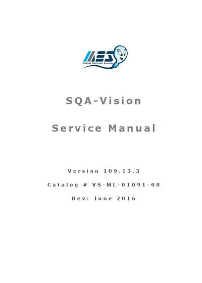 Сервисная инструкция Service manual на SQA-Vision V.109.13.3 (качества спермы) [MES]