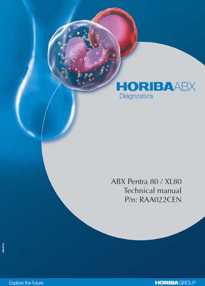 Техническая документация Technical Documentation/Manual на Pentra 80 / XL80 [Horiba -ABX Diagnostics]