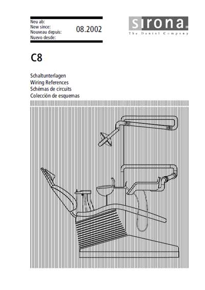Схема электрическая Electric scheme (circuit) на C8 (08.2002) [Sirona]