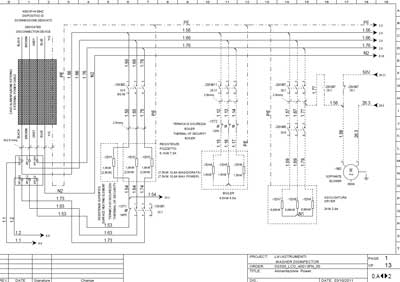 Схема электрическая Electric scheme (circuit) на Дезинфекционно-моечная машина ES 50 [DGM]