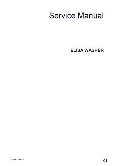 Сервисная инструкция, Service manual на Анализаторы Elisa Washer