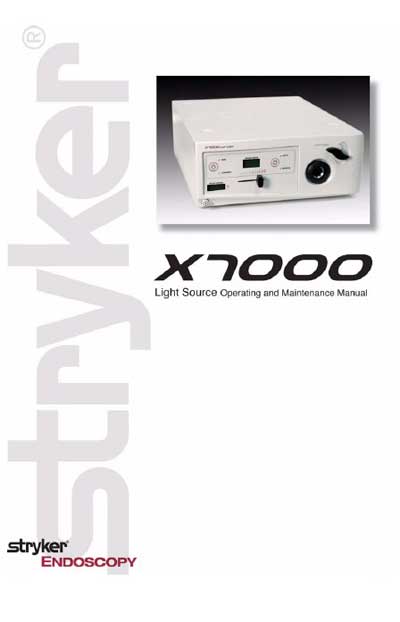Инструкция по эксплуатации Operation (Instruction) manual на Источник света X7000 Light sourse [Stryker]