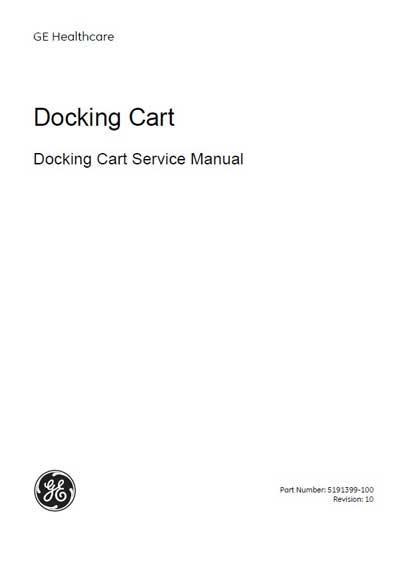 Сервисная инструкция, Service manual на Диагностика-УЗИ Docking card