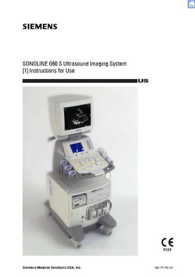 Инструкция пользователя, User manual на Диагностика-УЗИ Sonoline G60 S