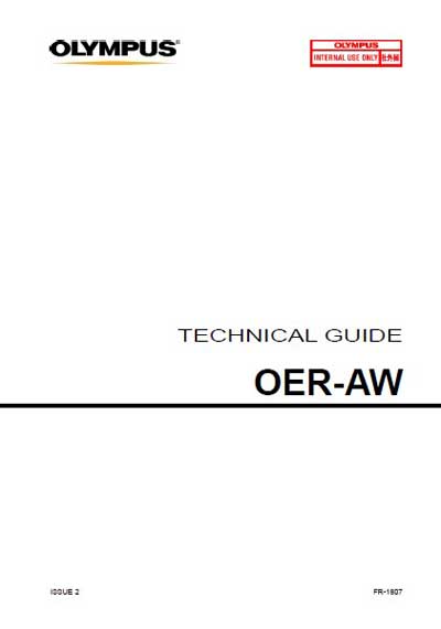 Техническая документация Technical Documentation/Manual на Репроцессор эндоскопов OER-AW [Olympus]