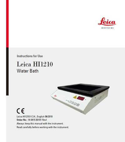 Инструкция по эксплуатации, Operation (Instruction) manual на Лаборатория Водяная баня HI 1200