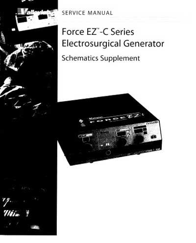 Схема электрическая, Electric scheme (circuit) на Хирургия Электрохирургический генератор Force EZ-C Series (2009)