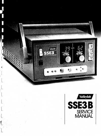 Сервисная инструкция, Service manual на Хирургия Электрохирургический генератор SSE3B