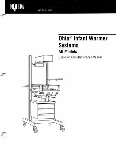 Эксплуатационная и сервисная документация Operating and Service Documentation на Ohio Infant Warmers [Datex-Ohmeda]