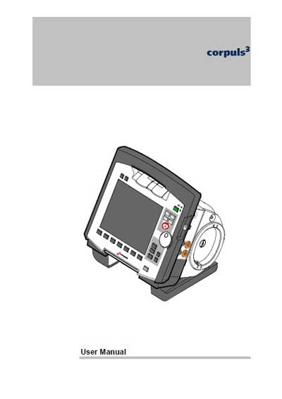 Инструкция пользователя, User manual на Хирургия Дефибриллятор Corpuls 3 (GS Elektromedizinische Gerate)
