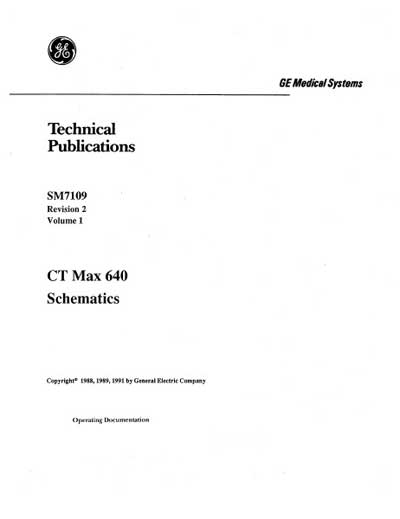 Схема электрическая Electric scheme (circuit) на CT MAX 640 (Vol.1) [General Electric]