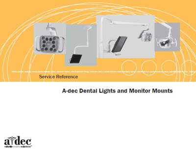 Каталог (элементов, запчастей и пр.), Catalogue, Spare Parts list на Стоматология A-dec Dental Lights and Monitor Mounts
