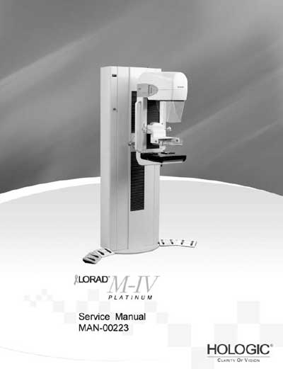 Сервисная инструкция, Service manual на Рентген Маммограф Lorad M-IV