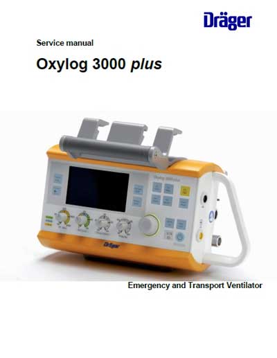 Сервисная инструкция, Service manual на ИВЛ-Анестезия Oxylog 3000 plus