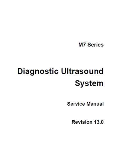 Сервисная инструкция Service manual на M7 (Rev.13.0) [Mindray]