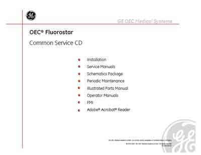 Эксплуатационная и сервисная документация Operating and Service Documentation на Fluorostar 7900 [General Electric]