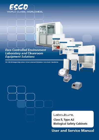Инструкция по применению и обслуживанию, User and Service manual на Лаборатория Labculture Class II, Type A2