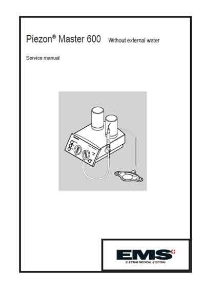 Сервисная инструкция, Service manual на Стоматология Piezon Master 600 Without external water