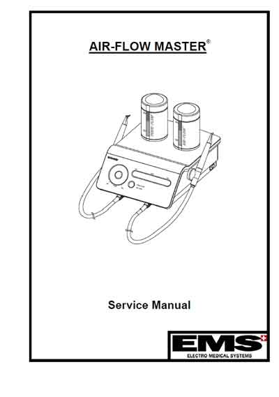 Сервисная инструкция, Service manual на Стоматология Air-Flow Master