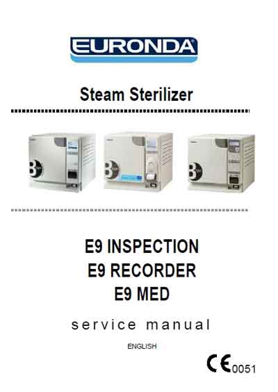 Сервисная инструкция, Service manual на Стерилизаторы E9