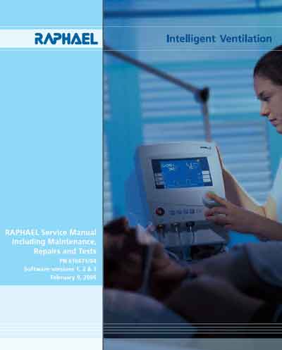 Сервисная инструкция, Service manual на ИВЛ-Анестезия Raphael (2005, 586стр)