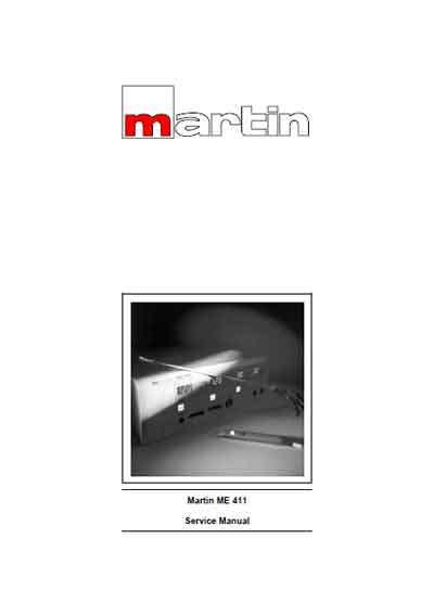 Сервисная инструкция Service manual на ME 411 [KLS Martin]