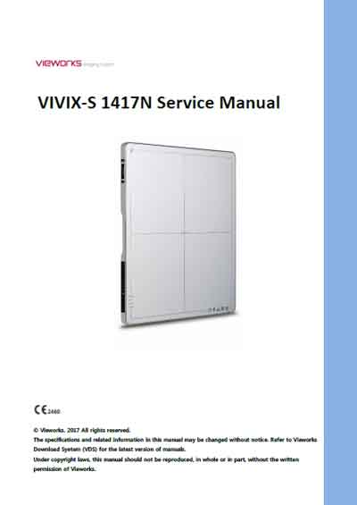 Сервисная инструкция Service manual на Vivix-S 1417N (Vieworks) [---]
