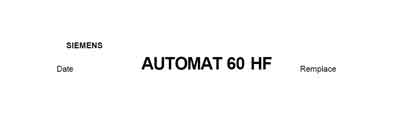 Схема электрическая Electric scheme (circuit) на Automat 60 HF [Siemens]