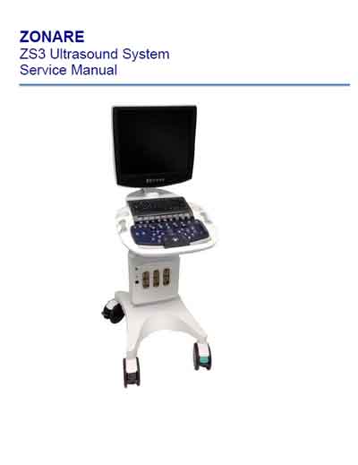 Сервисная инструкция, Service manual на Диагностика-УЗИ ZS3 Ver 2019.01 (Zonare)