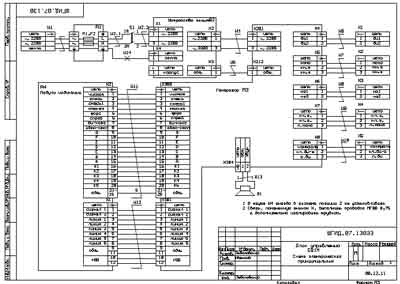 Схема электрическая Electric scheme (circuit) на Е81M [Фотек]