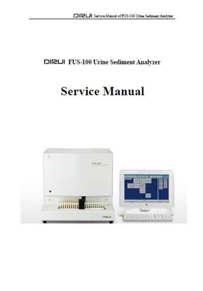 Сервисная инструкция Service manual на FUS-100 [Dirui]