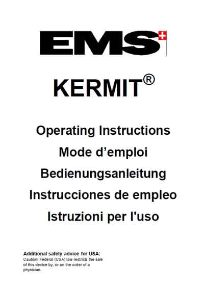 Инструкция по эксплуатации, Operation (Instruction) manual на Стоматология Kermit