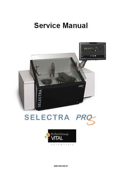 Сервисная инструкция, Service manual на Анализаторы Selectra Pro S